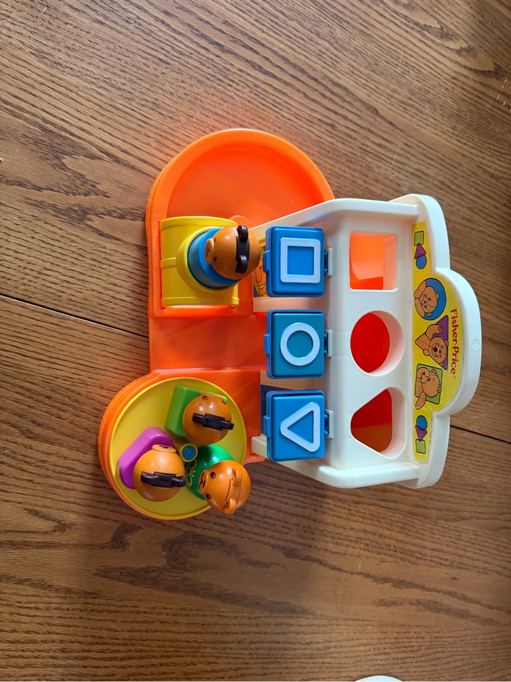 Vintage Fisher-Price bear Shape Sorter Play Set Toy Colourful 1984 Stack - Picture 3 of 5